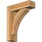 Ekena Millwork Thorton Block Rough Sawn Bracket w/ Offset Brace, Western Red Cedar, 6"W x 20"D x 24"H BKT0604X20X24THR05RWR - alternate 1